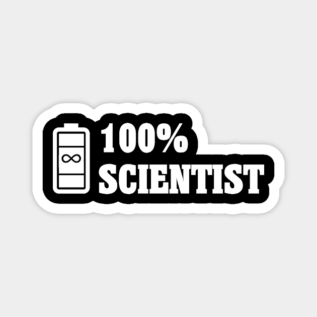 100% Scientist Magnet by JevLavigne