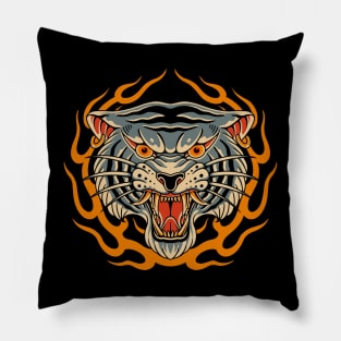 tiger tattoo style Pillow