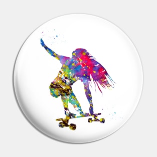 Skateboarder Pin