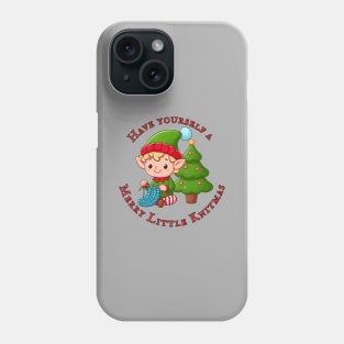 Merry Knitmas Elf Phone Case