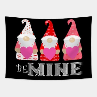 three gnomes holding hearts cute valentine gift Tapestry