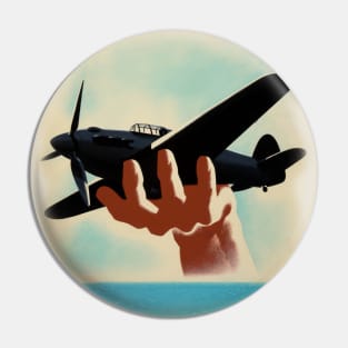 Vintage Aeroplane in Hand | World War 2 Pin