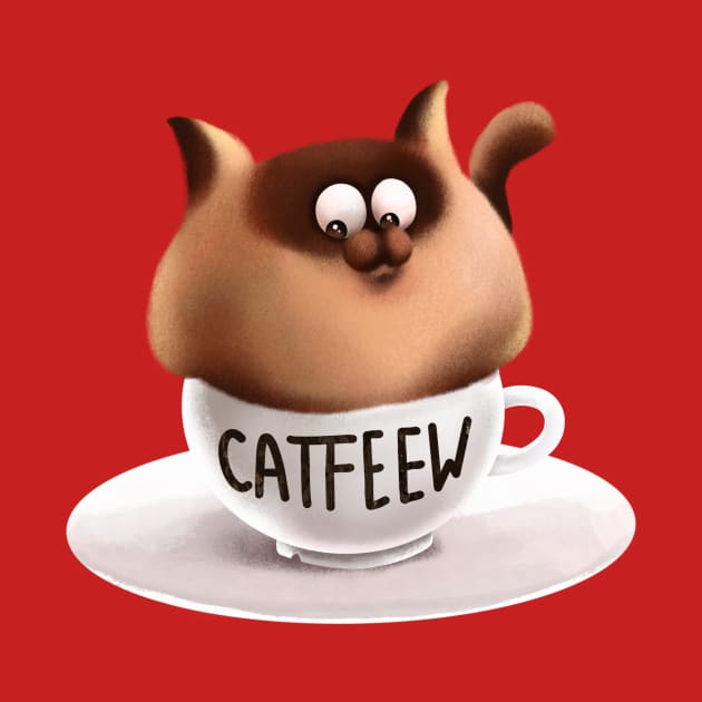 Dalgona Coffee Cat by Hameo Art