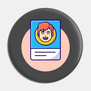 Profil Card Cartoon Vector Icon Illustration (2) Pin