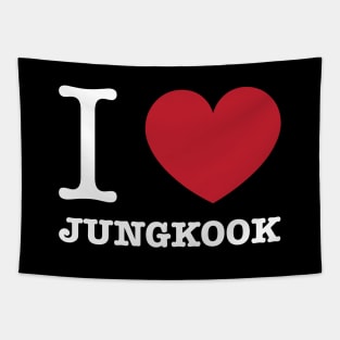 I love jungkook white Morcaworks Tapestry