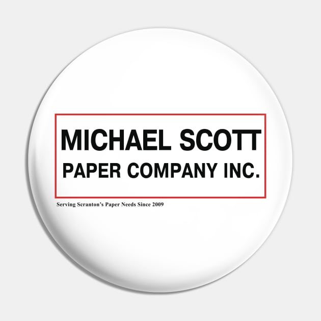 Michael Scott Paper Company Inc. Pin by tvshirts