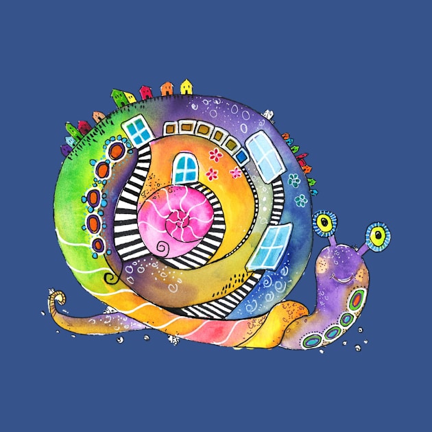 rainbow snail 2 by Design-Arte