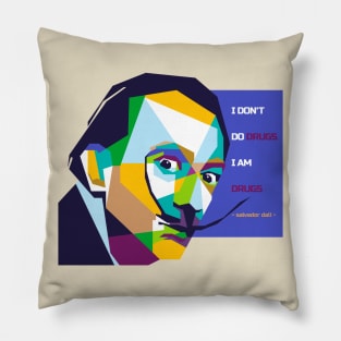 Salvador Dali and best quotes in WPAP Pillow