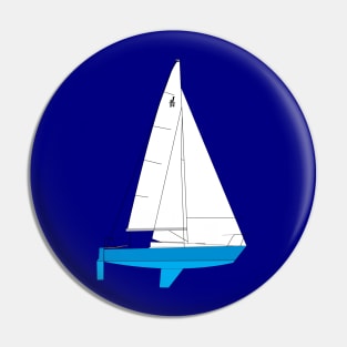 J/24 Sailboat Pin