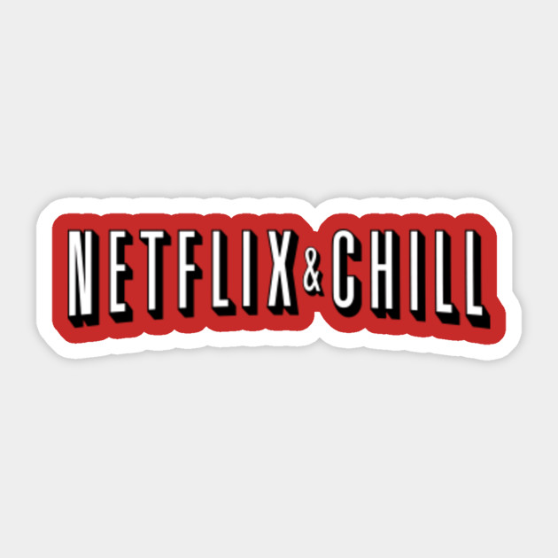 netflix and chill bf pegatina teepublic mx