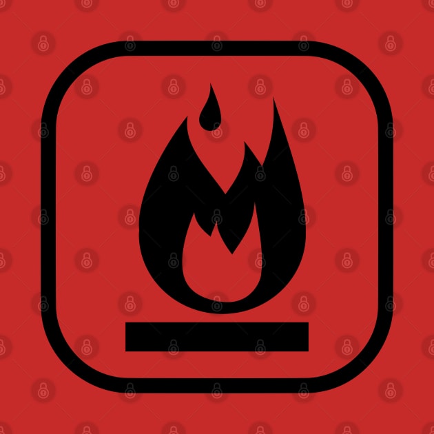 Flammable Symbol by THP Creative