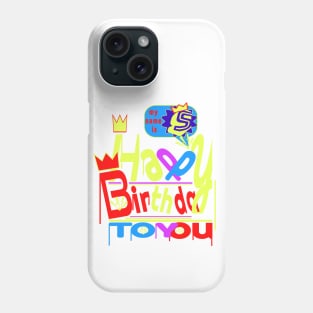 Happy Birthday Alphabet Letter (( S )) Dazzling Creative Design Phone Case