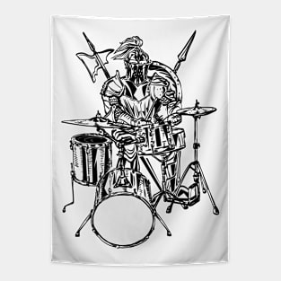 SEEMBO Knight Playing Drums Drummer Musician Drumming Band Tapestry