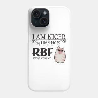 Resting Bitch Face RBF Cute Cat Phone Case