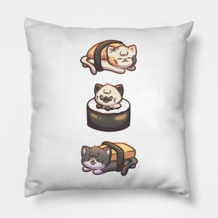 Cute Sushi Cats Pillow