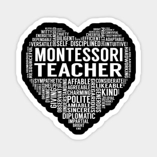 Montessori Teacher Heart Magnet