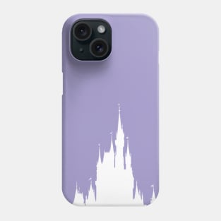 Magic Castle Silhouette Purple Wall #Pastel Phone Case