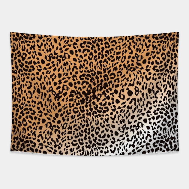 FEELS AT HOME WITH LEOPARD Tapestry by EdsTshirts