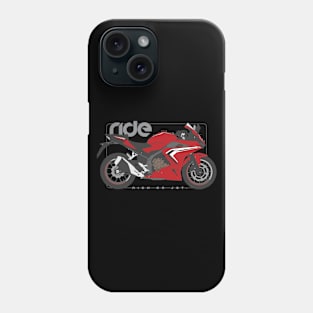 Ride cbr500r red Phone Case