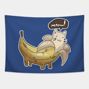 Banana Kitty Tapestry