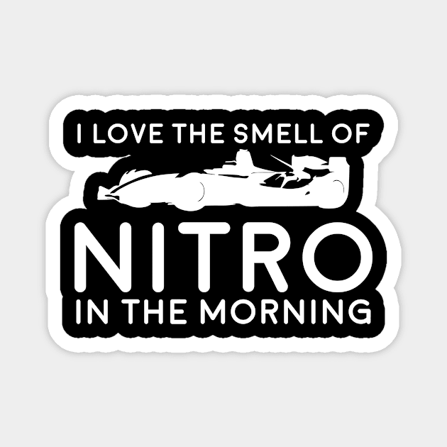 Nitro Morning Funny Racing Race Car Smell Magnet by Mellowdellow