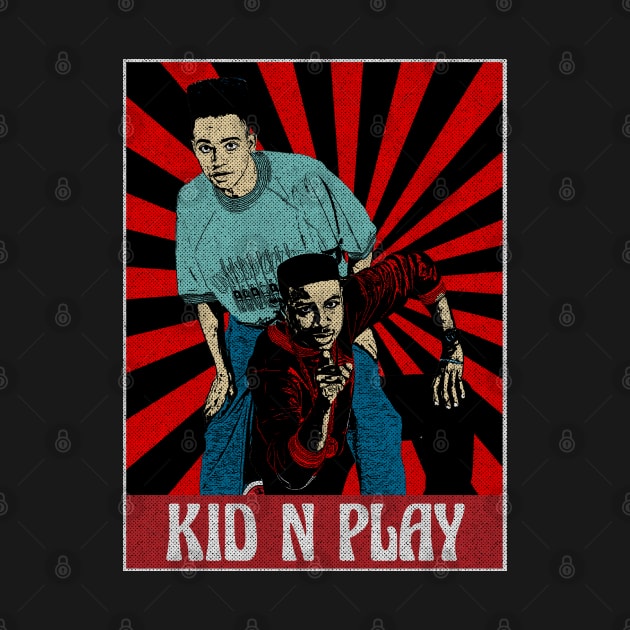 Vintage Kid N Play Pop Art by Motor Lipat