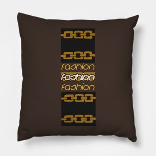 Black and Gold - Chains Pillow