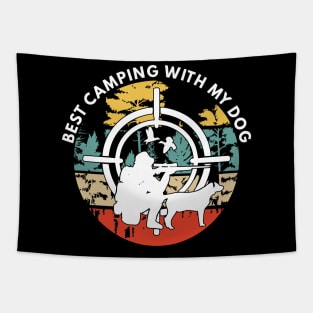 Best Camping With My Dog Tapestry