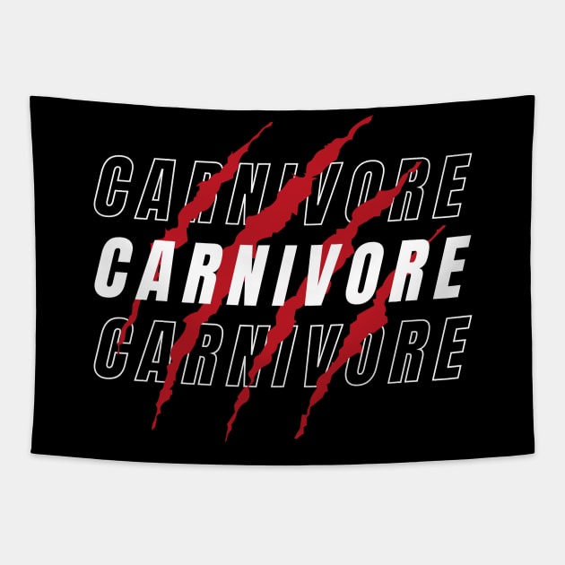 Carnivore Claw Marks - Bold Carnivore Diet Tapestry by Autonomy Prints