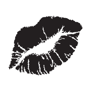 KISSING LIPS -BLACK T-Shirt