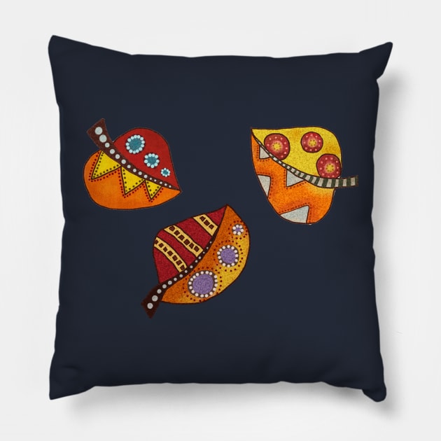 Herbstblätter Pillow by Blumchen