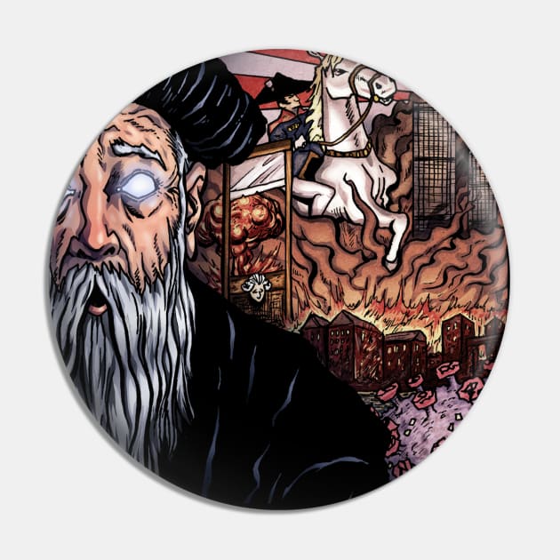 Nostradamus The Seer Pin by Our Fake History