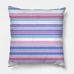 Bigender grunge stripes Pillow