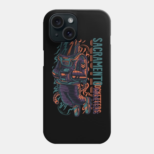 Sacramento Rocketeers Phone Case by LaarniGallery