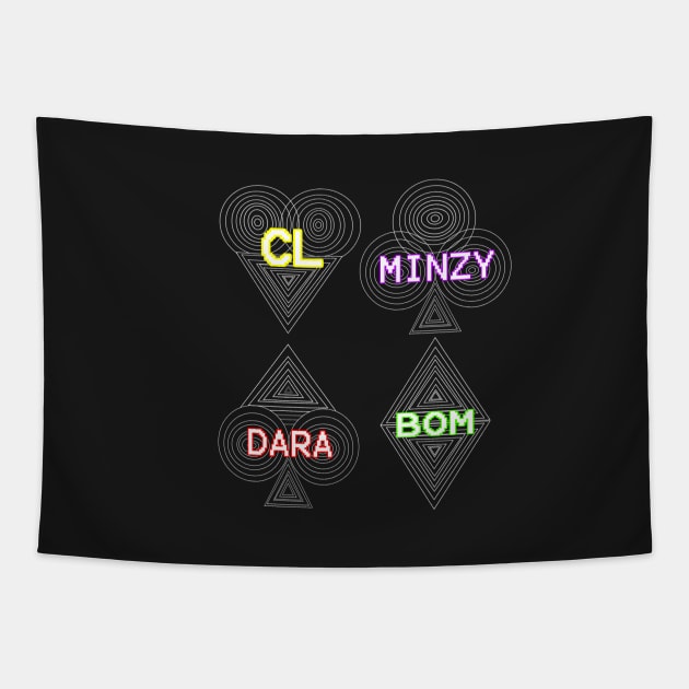 TEAM 2NE1 Tapestry by EwwGerms