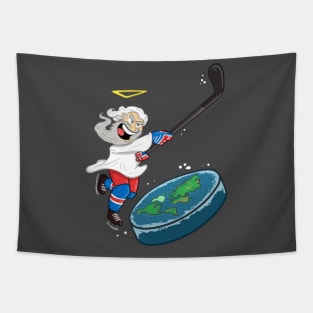 God of the Flat Earth T-shirt Tapestry