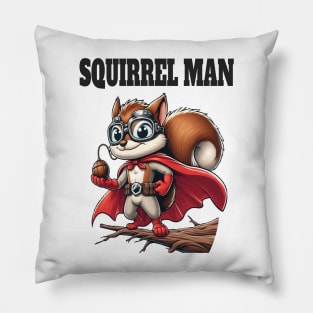 Squirrel Man Pillow