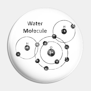 Water Molecule Pin