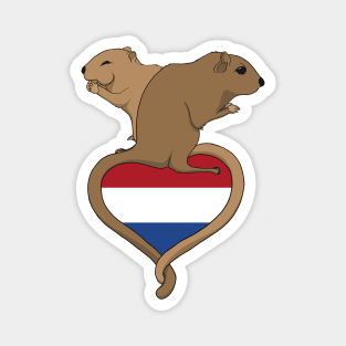 Gerbil Netherlands (light) Magnet