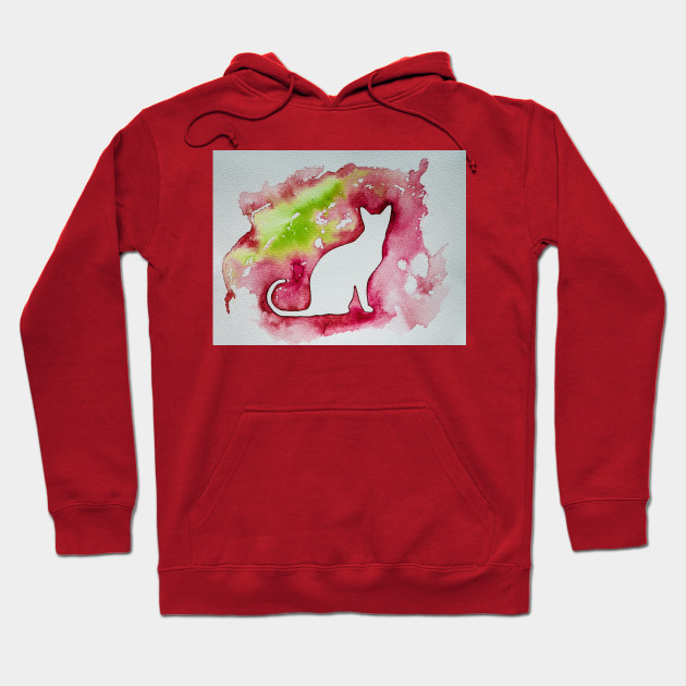 red cat hoodie