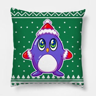 Christmas Sweater penguin Pillow