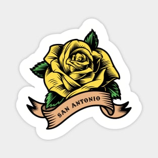 Yellow Rose Of San Antonio Magnet