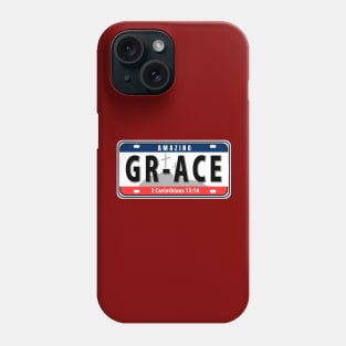 AMAZING GRACE EASTER CHRISTIAN NUMBER PLATE Phone Case