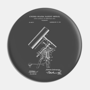 Telescope Patent White Pin