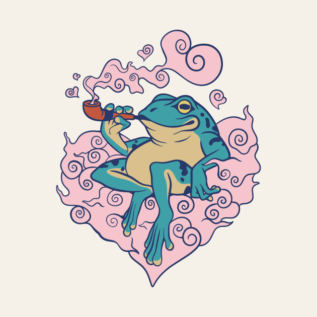 Smoke Frog Love Valentines Day by Nessanya