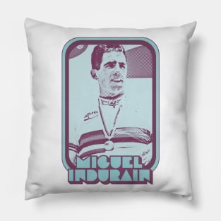 Miguel Indurain / Retro Cycling Fan Art Design Pillow