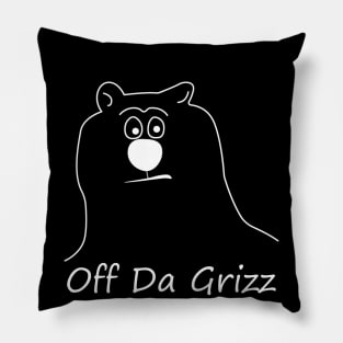 OFF DA GRIZZ WHITE OUT COLLECTION Pillow