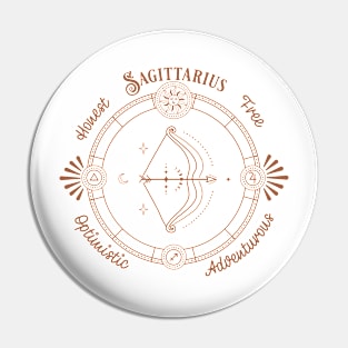 Sagittarius Zodiac Sign Pin