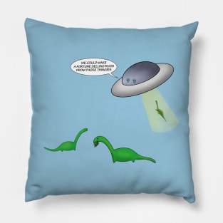 The end of the dinosaurs Pillow