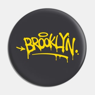 Brooklyn Graffiti (yellow) Pin